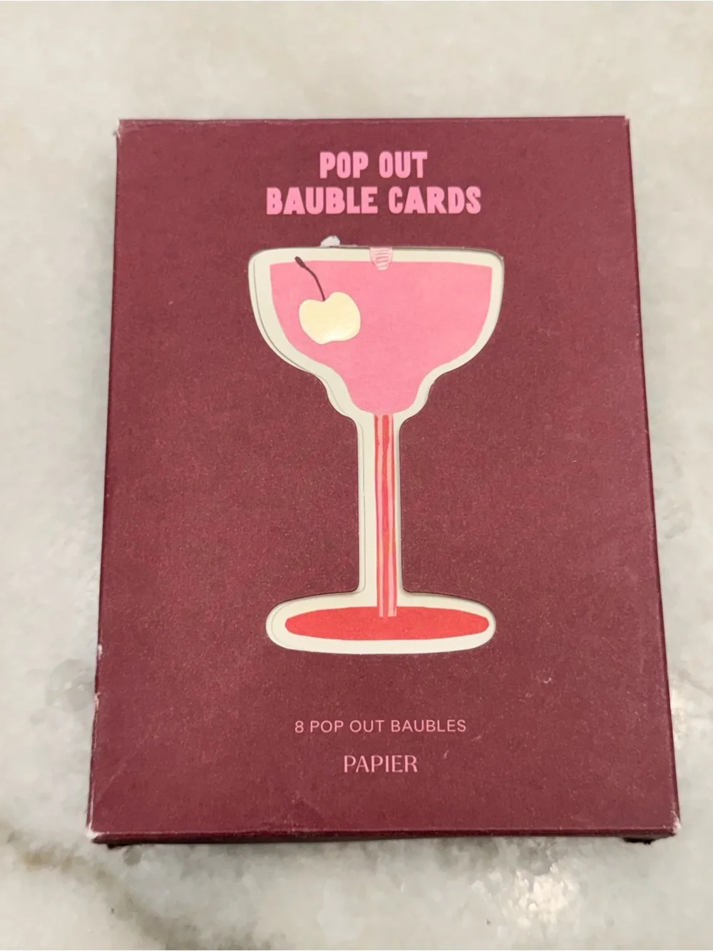 Papier X Anthropologie Pop Out Bauble Cards 8 pcs